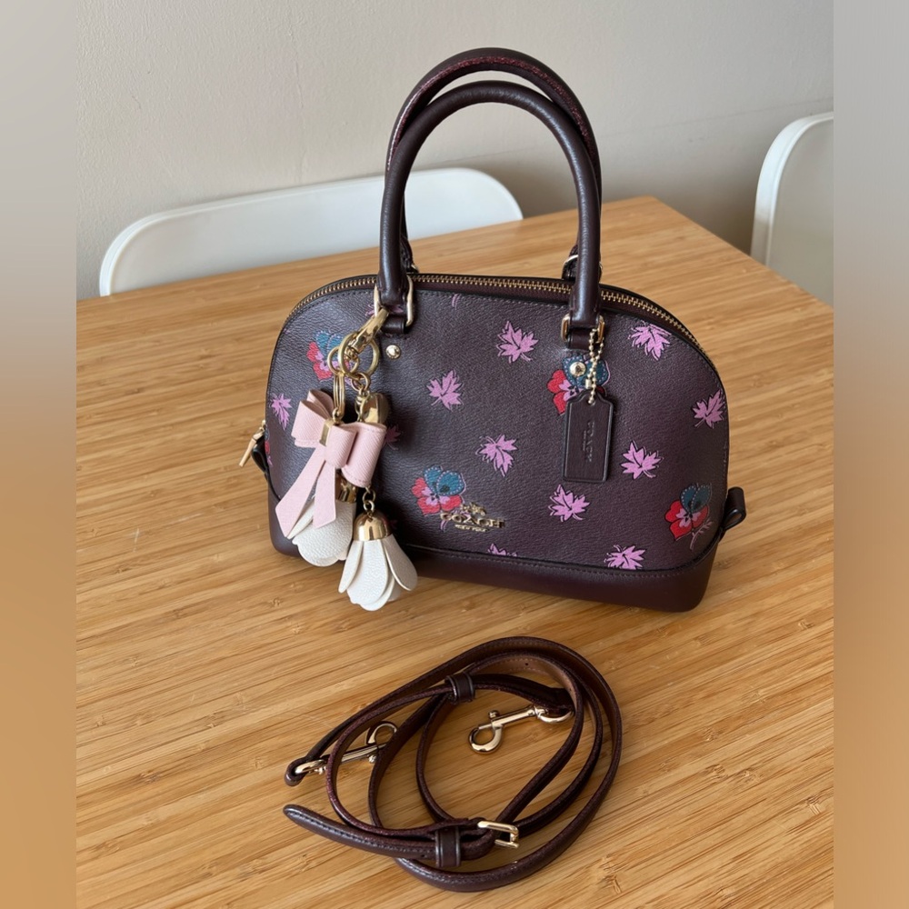 Coach Mini Sierra Satchel - CHOCOLATE WILDFLOWER